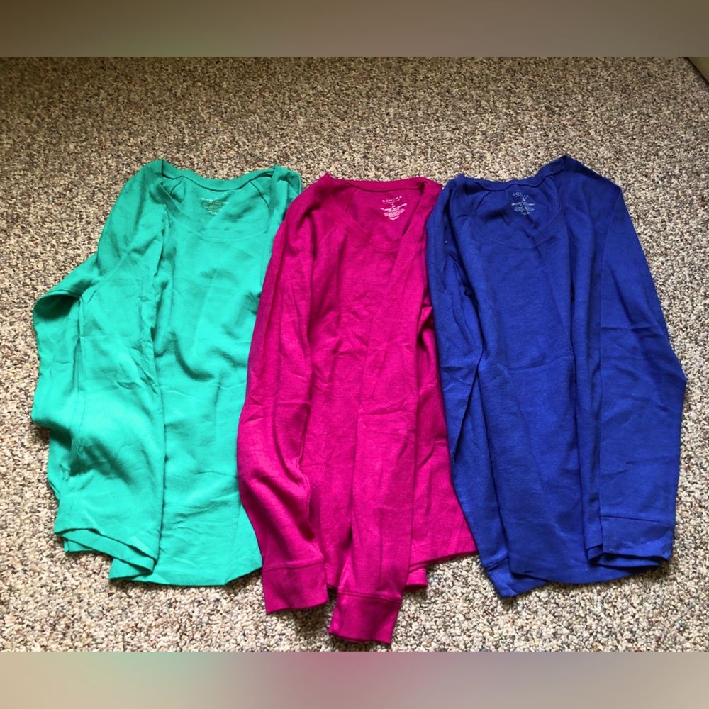 3 Sonoma Long Sleeve Sweaters All Size L